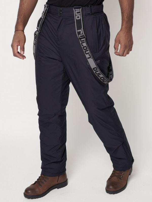 Bib pants for men's skiing in dark blue 662123TS